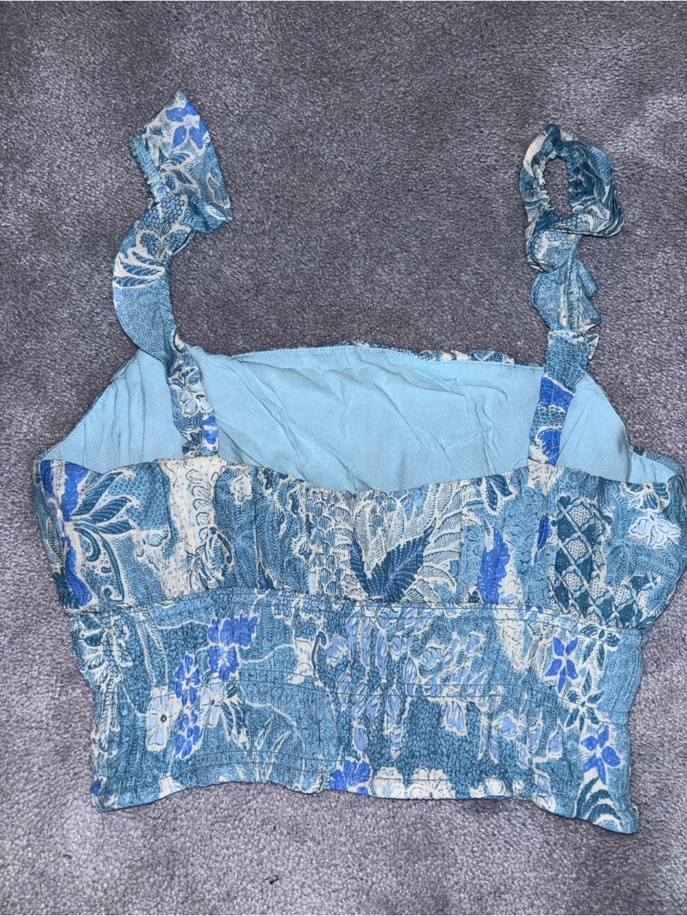 Abercrombie & Fitch Blue Floral Two-Piece Skirt Set - Picture 4 of 4